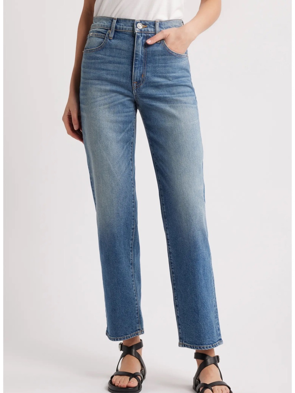 SLVRLAKE Sophie High Waist Straight Leg Jeans Sz 26